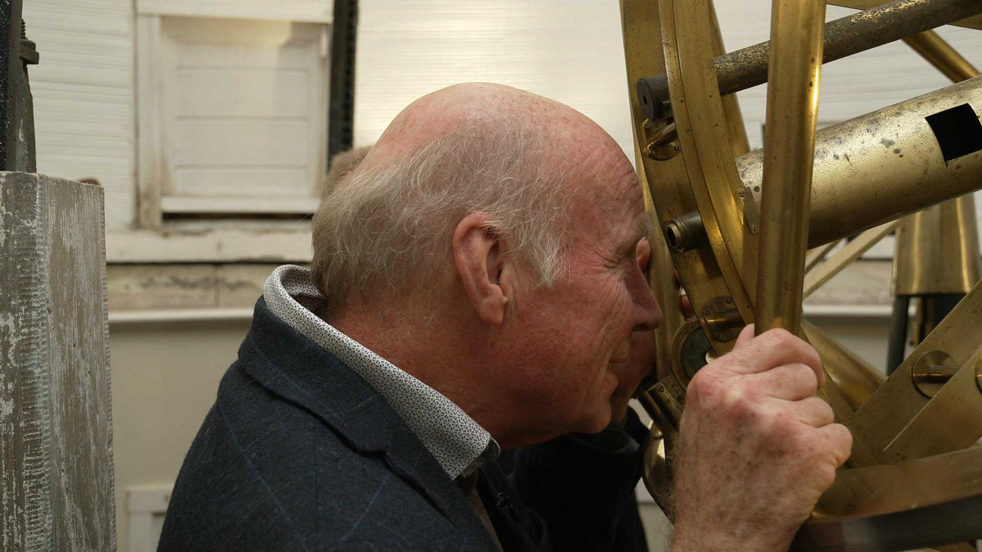 Professor Michael Burton looks to the skies at Armagh Observatory, the setting for this year's RTÉ Christmas Day broadcast with the Archbishops of Armagh.